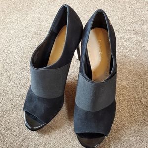 Calvin Klein peephole heels- size 8( Eur size 38)